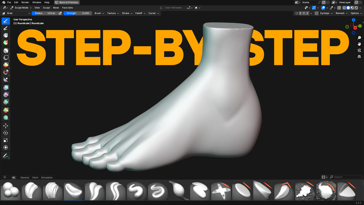 Feet | Blender Sculpting Tutorial