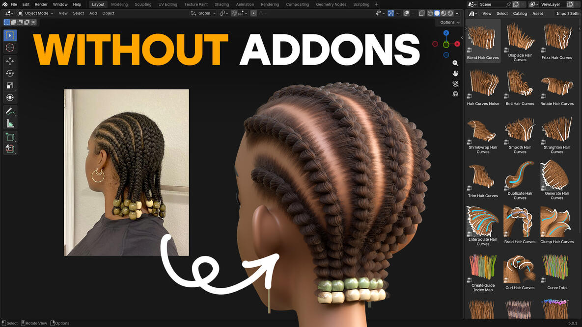 How Would You Make Braids In Blender?